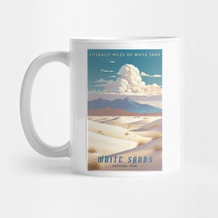 White Sands National Park Travel Poster Mug